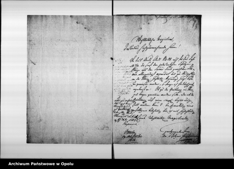 Obraz 10 z jednostki "Acta von der Schützen Gilde zu Oppeln... Deren Uniformirung und Prämien-Zalung für den Schützen König betreffend Vol. No. 6 de anno 1802"