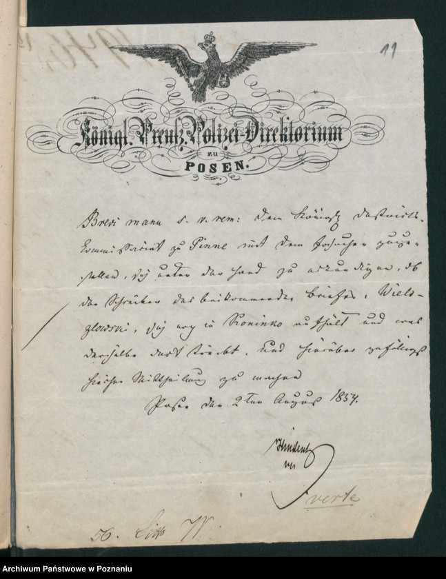 Obraz 15 z jednostki "A. betr. die polnischen Flüchtlinge Valentin, Valerian und Boleslaus Wielogłowski"
