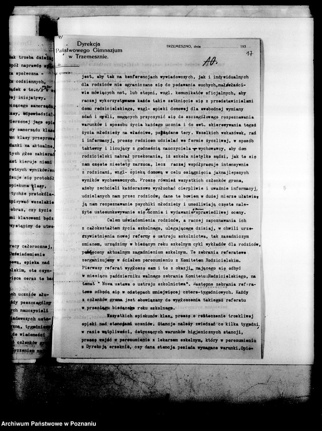 Obraz 20 z jednostki "Państwowe Gimnazjum Klasyczne- Trzemeszno"