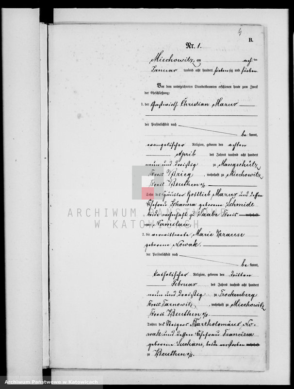 image.from.unit.number "Księga małżeństw za rok 1877 [nr 1 - 56]"