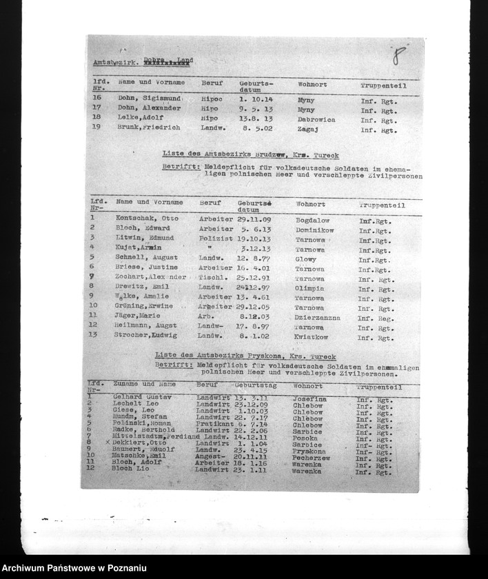 Obraz 12 z jednostki "Amtliche Meldungen Kreis Turek"