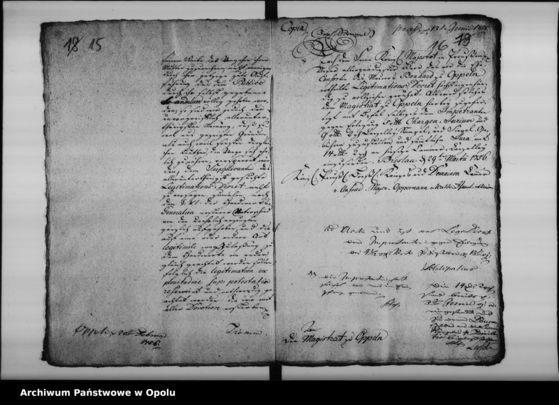 Obraz 14 z jednostki "Acta die Decreta Legitimationis natalium bei Zünften betreffend 1750-1795"