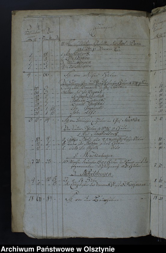 image.from.unit.number "Jahr Rechnung aller Einnahme und Ausgabe der Jäskendorffschen Kirche"