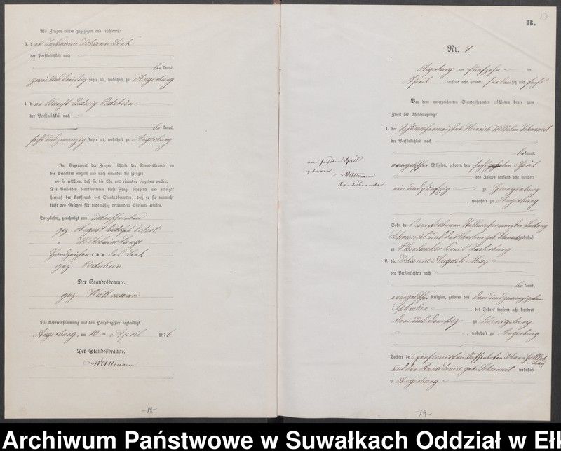 image.from.unit.number "Heiraths-Neben-Register des Preussischen Standes-Amtes Angerburg Kreis Angerburg"