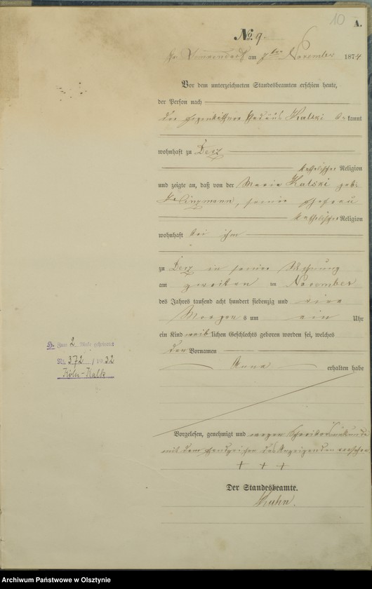 image.from.unit.number "Haupt-Geburts-Register Nr 1 - 30"