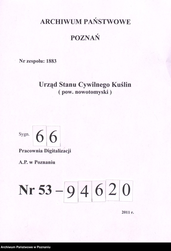 Obraz 1 z jednostki "Księga zgonów"