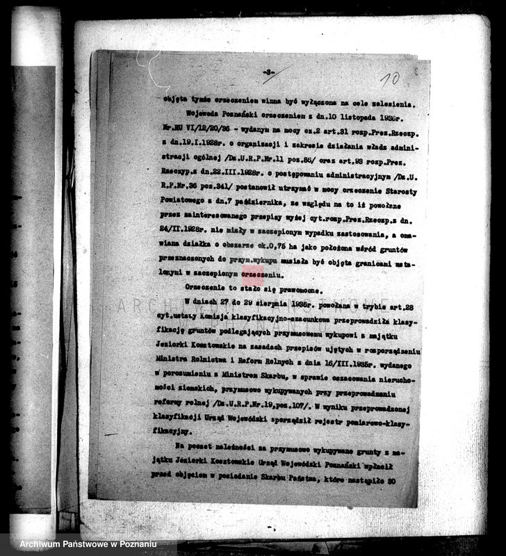 Obraz 14 z jednostki "/Sprawy parcelacyjne - powiat wyrzyski/"