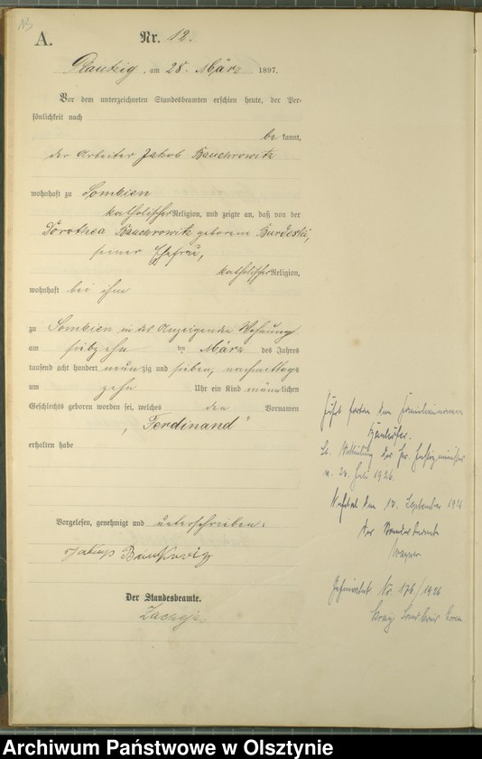 image.from.unit.number "Geburts-Haupt-Register Nr 1 - 46"