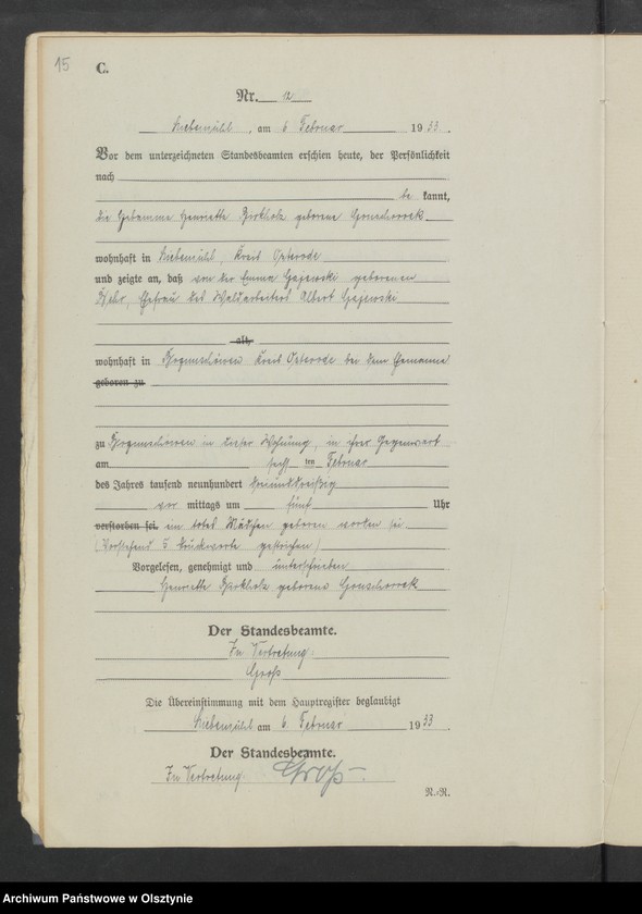 image.from.unit.number "Sterbe-Neben-Register Nr 1 - 41"