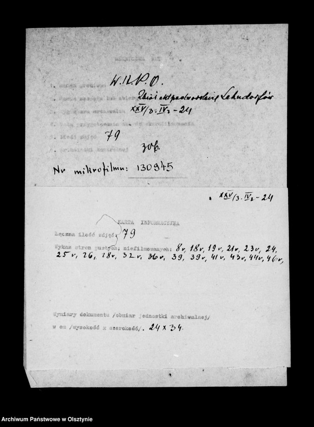 Obraz 2 z jednostki "/Tagesrapporte der verscchiedenen Formationen in Przasnitz und des I. Armee- Korps/"