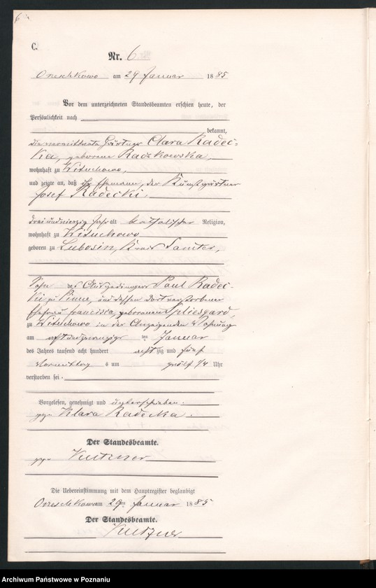 Obraz 9 z jednostki "Księga zgonów"