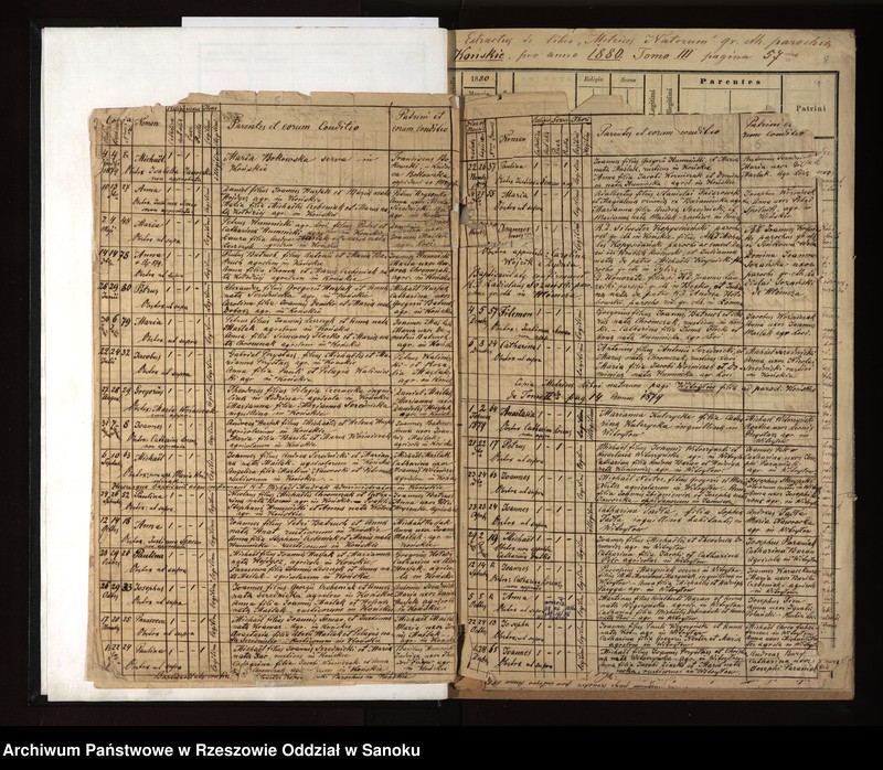 image.from.unit.number "Księga urodzeń, małżeństw, zgonów z miejscowości Końskie, Witryłów, Krzywe, Krzemienna, Temeszów"