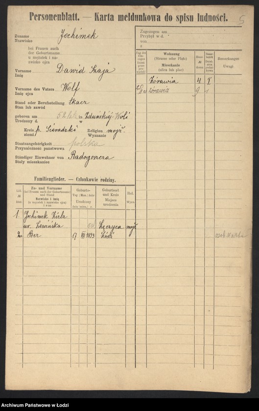 image.from.unit.number "[Spis ludności Łodzi] Joachimek - Joskoszek"