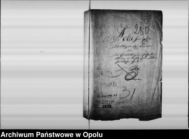 Obraz 4 z jednostki "Acta specialia des Magistrats zu Oppeln über die Herstellung der schadhaften Mauer um dem Apotheker Hemsalechschen Garten. de Anno 1838"