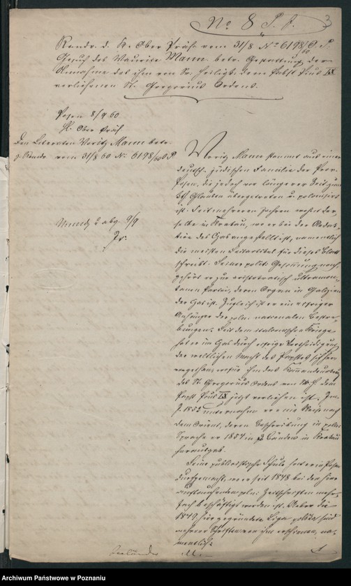 Obraz 6 z jednostki "A. betr. Moritz Mann, Literat und Felix Mann, Student"