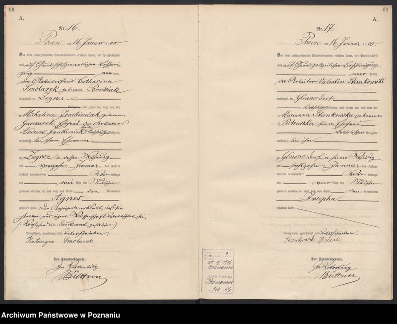 Obraz 11 z jednostki "Księga miejscowa urodzeń"