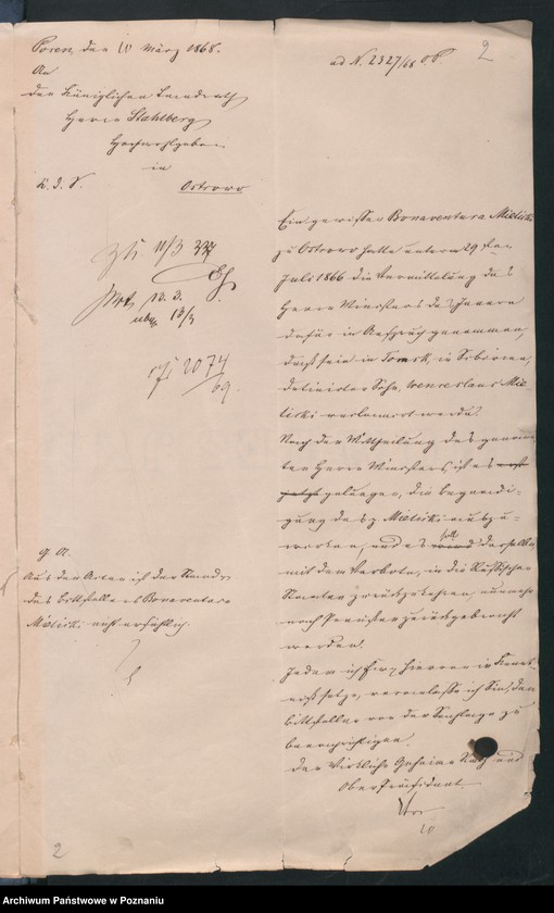image.from.unit.number "Die aus Anlass der pollnischen Insurrektion stattgefundene Uebertritt polnischer und diesseitiger Untertanen."