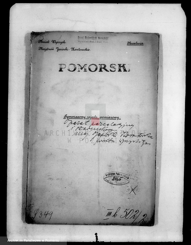 Obraz 4 z jednostki "Tymczasowy rejestr pomiarowy, operat parcelacyjny i szacunkowy majątku Jeziorki Kosztowskie powiatu wyrzyskiego"