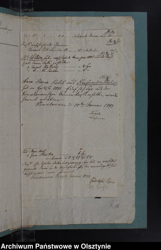 image.from.unit.number "Armen Kassen Rechnung des Kirchspiels Kruklanken"