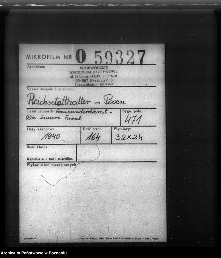 image.from.unit.number "Gausonderdienst - Die innere Front"