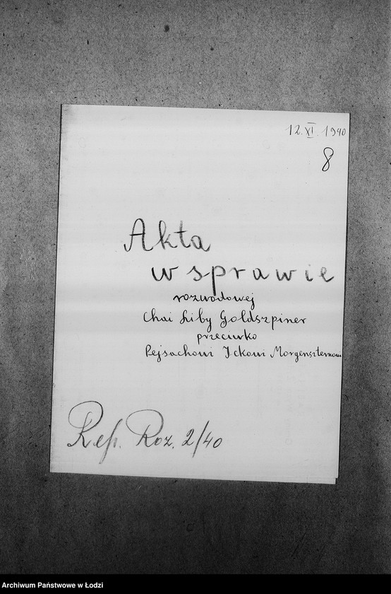 Obraz 11 z jednostki "[Sprawy rozwodowe]"