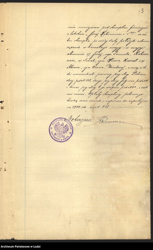 Obraz 5 z jednostki "„Józef Rabinowicz i s-ka” – wyrób i sprzedaż przędzy"