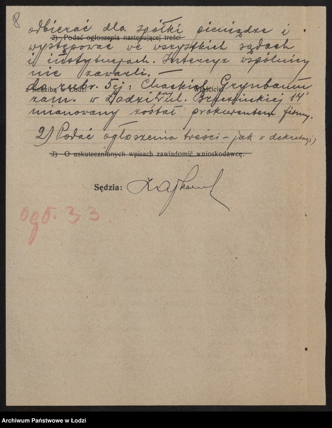 Obraz 10 z jednostki "Szlama Grynbaum, Icek Kaliski – drobna sprzedaż skór, cholewek i dodatków"