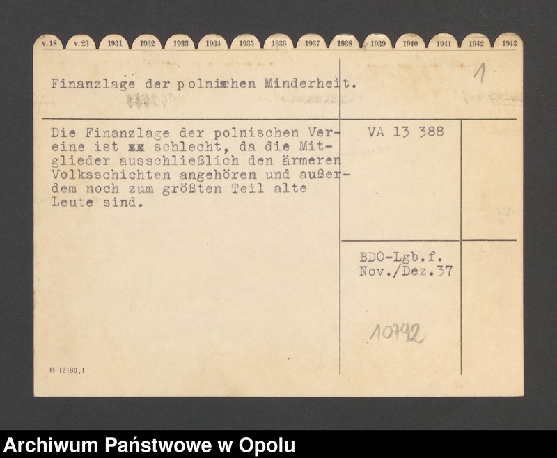Obraz 3 z jednostki "Finanzlage der polnischen Minderheit"