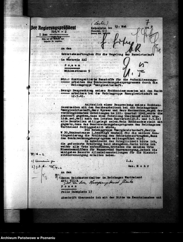 Obraz 11 z jednostki "Kontingentierte Baustoffe für Sonderbauprogramm"