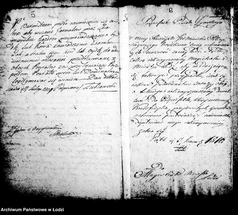 Obraz 9 z jednostki "Akta tyczące się urządzeń względem prowadzenia na jarmarki i sprzedawania bez zaświadczeń inwentarza i zaszłych korespondencji"