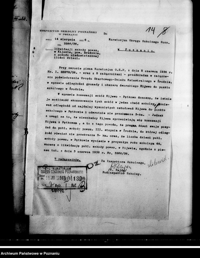 Obraz 18 z jednostki "Szkoła Powszechna Kijewo powiat Środa"