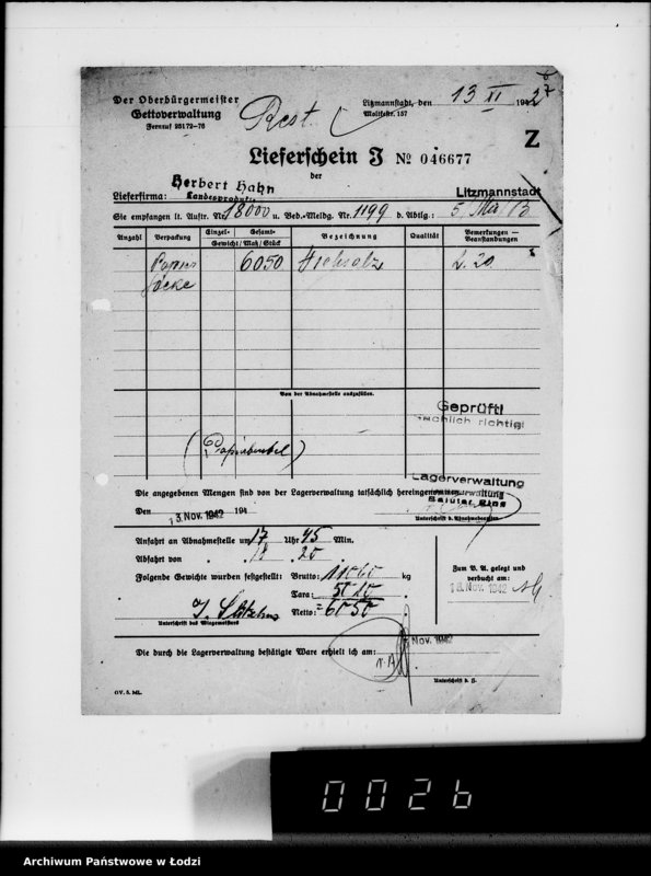 Obraz 11 z jednostki "Lebensmitteleinkauf. Aufträge, [Lieferscheinen und Rechnungen] 17941-18000"