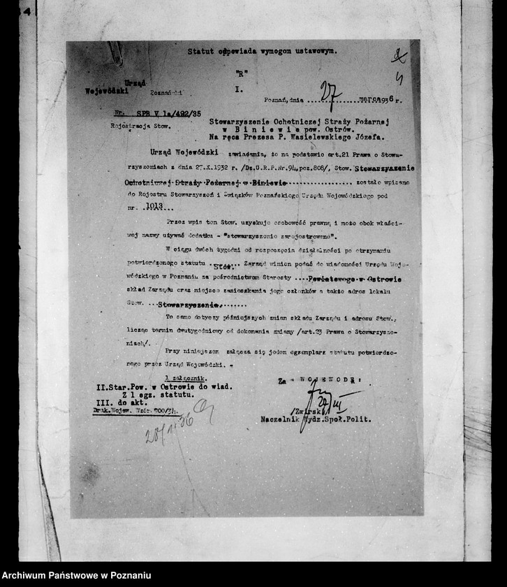 Obraz 8 z jednostki "/Stowarzyszenie ochotniczej straży pożarnej powiatu ostrowskiego litery od B-J"