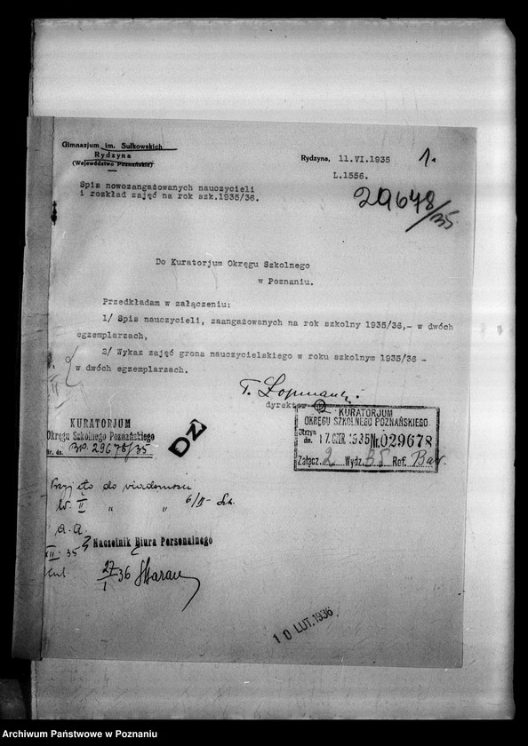 Obraz 4 z jednostki "Prywatne Gimnazjum imienia Sułkowskich- Rydzyna [sprawozdanie z egzaminu dojrzałości wraz z wykazem abiturientów]"