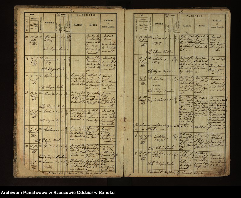 image.from.unit.number "Księga metrykalna urodzeń dla miejscowości Izdebki"