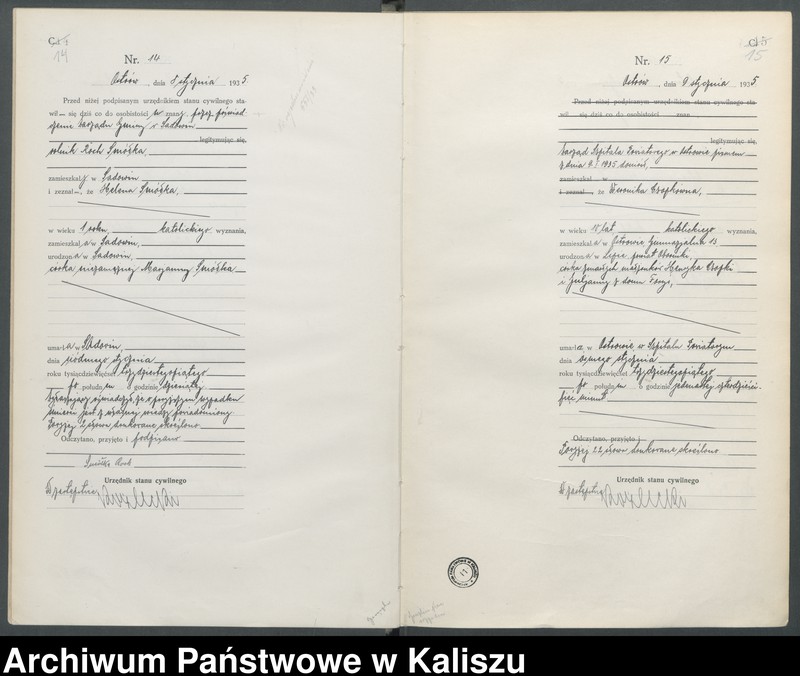 Obraz 12 z jednostki "[Księga zgonów]"