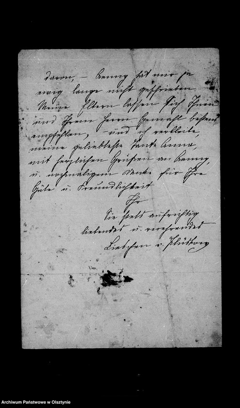 image.from.unit.number "/Baron v. Plüskow, seine Frau Clara u. Töchter Maria u. Elise an Anna Gfin Lehndorff geb. Gfin Hahn/"