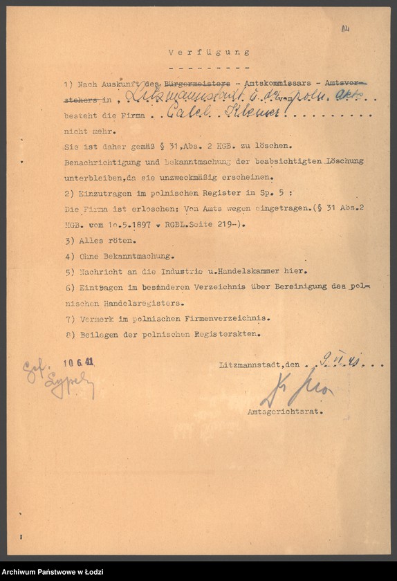 Obraz 14 z jednostki "Celel Kleiner- sprzedaż manufaktury i galanterji"