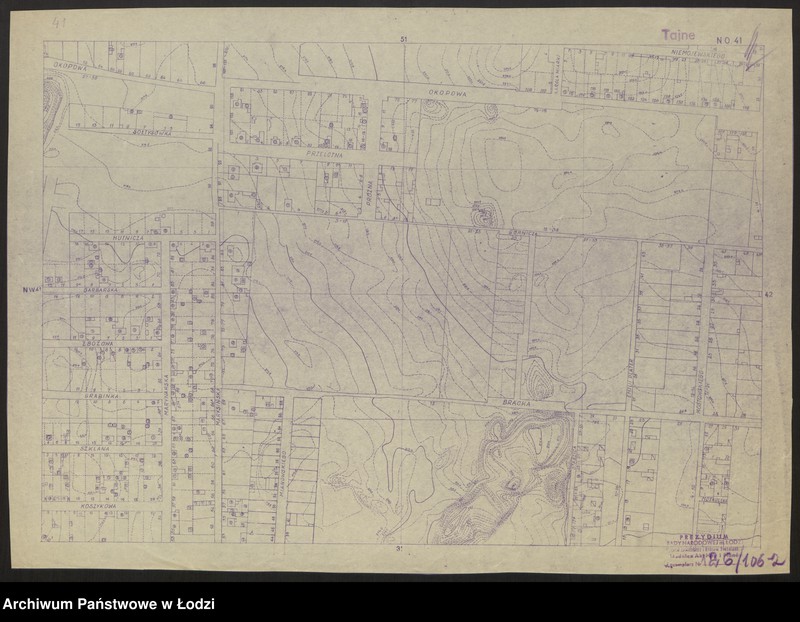 Obraz 2 z jednostki "Plan miasta Łodzi. Sekcja NO 41"