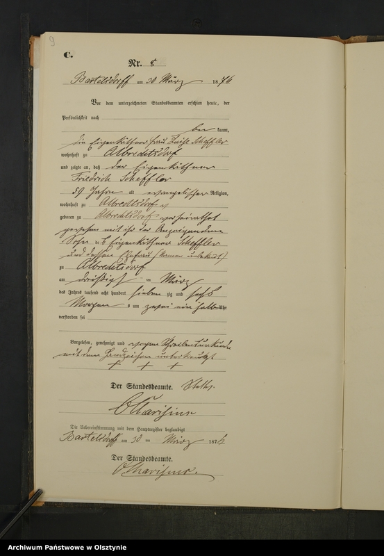 image.from.unit.number "Sterbe-Neben-Register Nr 1 - 46"