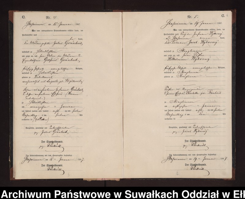 image.from.unit.number "Sterbe-Neben-Register des Preussischen Standes-Amtes Stasswinnen Kreis Loetzen"