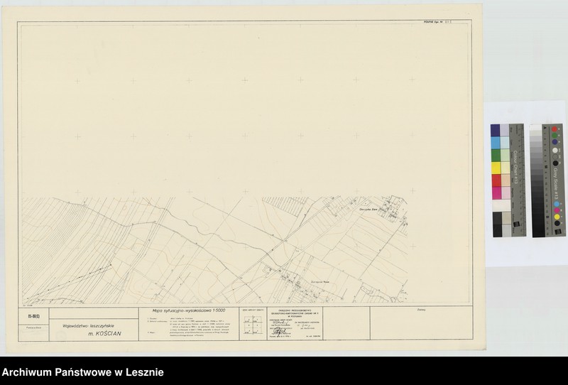 Obraz 6 z jednostki "Kościan [mapa sytuacyjno-wysokościowa]"