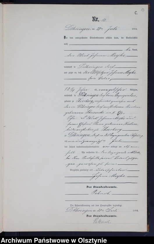 image.from.unit.number "Sterbe-Neben-Register Nr 1 - 28"