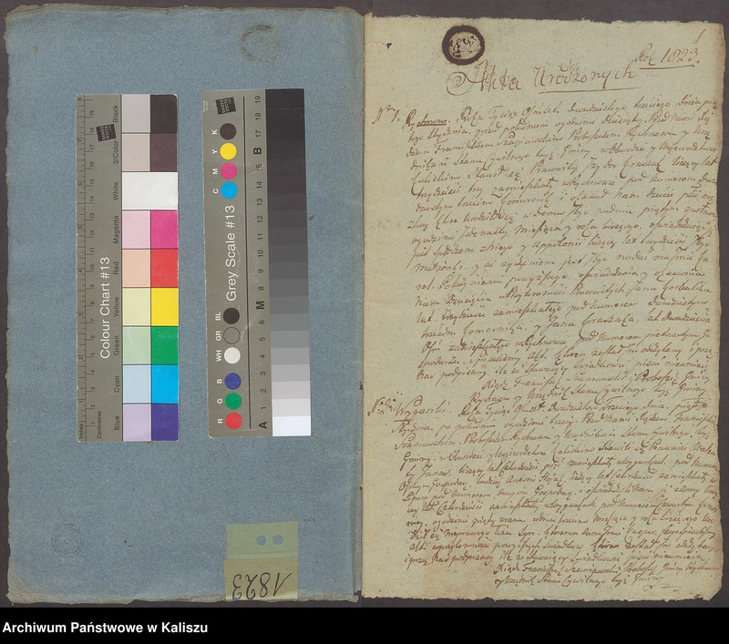 image.from.unit.number "Książka akt urodzenia, małżeństw i zejścia"