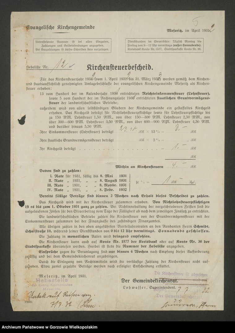 image.from.unit.number "Veränderungen in der Kirchensteuer- Hebeliste"