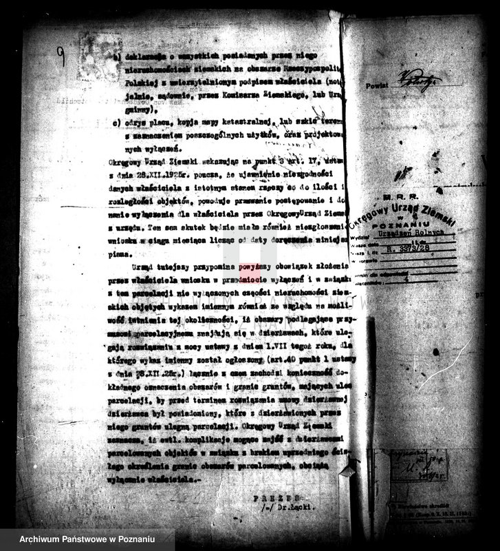 image.from.unit.number "Majątek Wroniawy i Białuty-Dębina powiatu wolsztyńskiego wyłączenie z art. 4 i 5 ustawy o wykonaniu reformy rolnej"