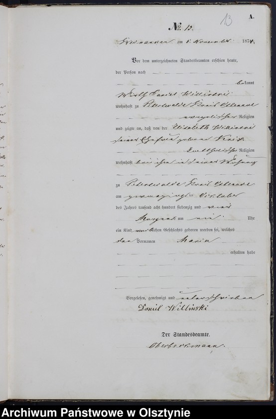 image.from.unit.number "Geburts-Haupt-Register Nr 1 - 45"