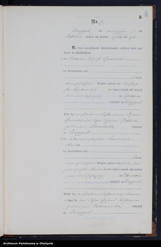 image.from.unit.number "Heiraths-Neben-Register Nr 1 - 16"