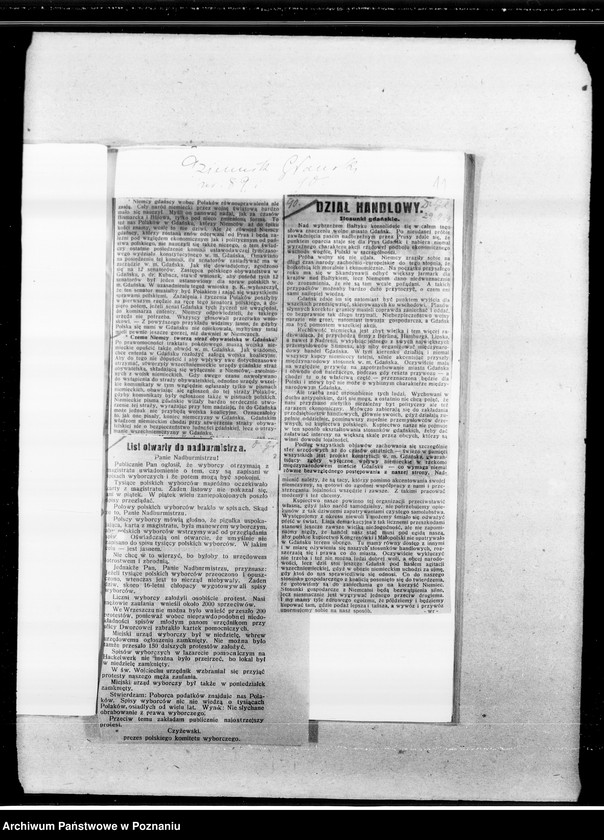 image.from.unit.number "Sprawa wolnego miasta Gdańska [wycinki prasowe z "Dziennika Gdańskiego"]"
