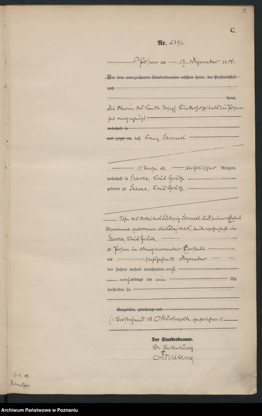 Obraz 5 z jednostki "Księga miejscowa zgonów tom V [Rejestr główny zgonów]"